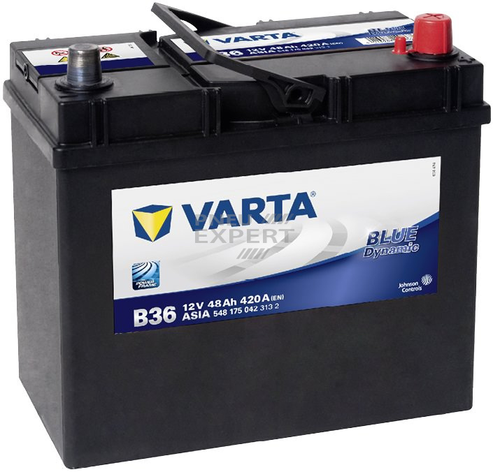 Аккумулятор Varta Blue Dynamic Asia B36 (48 А/h), 420А R+ (548 175 042) Аккумулятор Varta Blue Dynamic Asia B36 (48 А/h), 420А R+ (548 175 042)