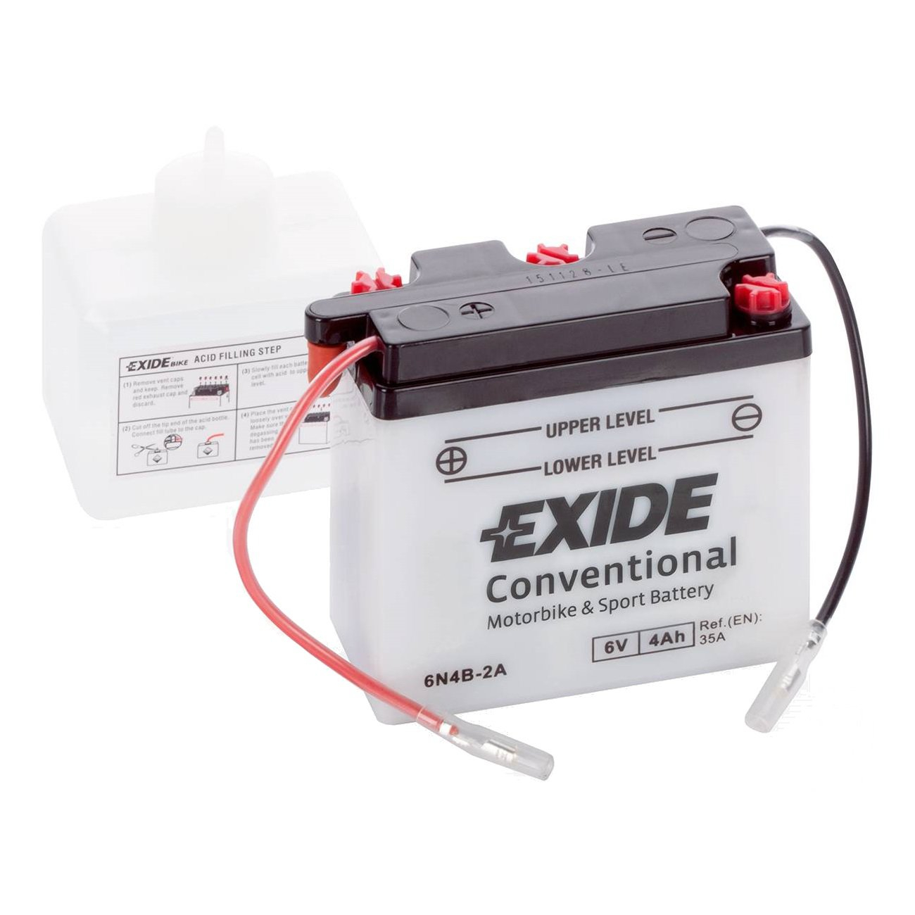 Аккумулятор Exide 6N4B-2A (4 A/h), 35A L+ 6V