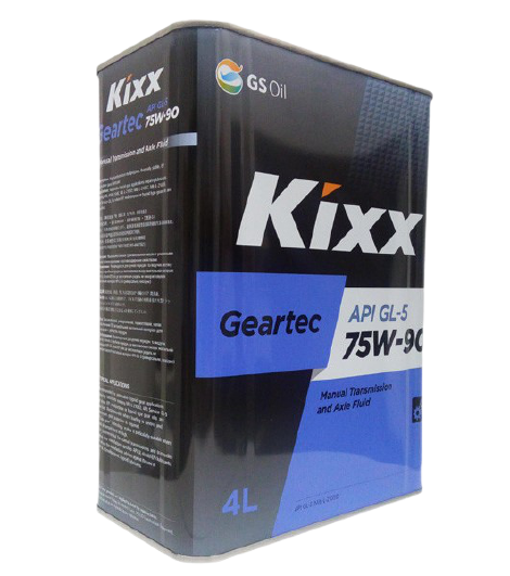 Трансмиссионное масло Kixx Geartec GL-5 75W90, 4л