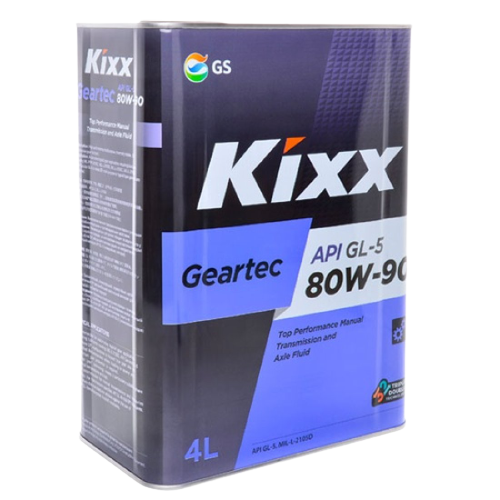 Трансмиссионное масло Kixx Geartec GL-5 80W90, 4л