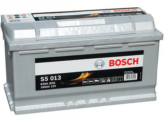 Аккумулятор Bosch S5 013 (100 А/h), 830А R+ (600 402 083)