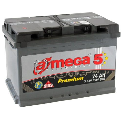 Аккумулятор A-mega Premium (74 A/h), 760A L+