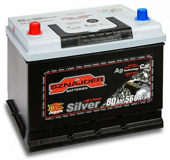 Аккумулятор Sznajder Silver Japan (80 A/h), 560A L+