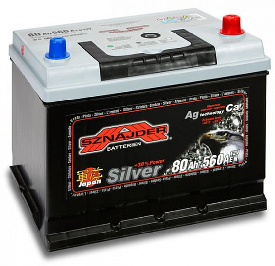Аккумулятор Sznajder Silver Japan (80 A/h), 560A R+