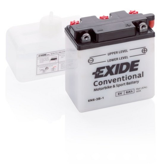 Аккумулятор Exide 6N6-3B-1 (6 A/h), 40A R+ 6V