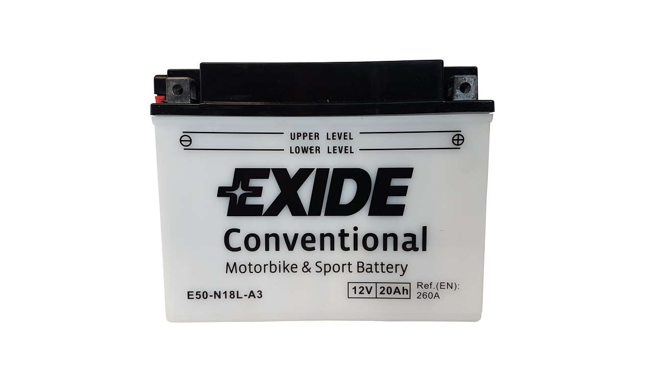 Аккумулятор Exide E50-N18L-A (20 A/h), 260A R+