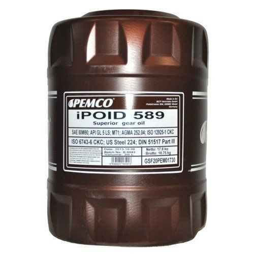 Масло трансмиссионное Pemco iPOID 589 80W-90 GL-5 20л